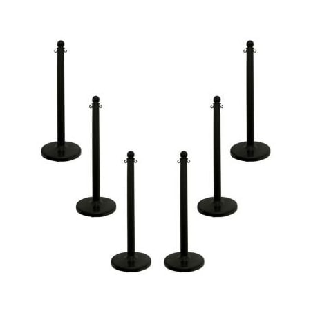 Accuform MEDIUM DUTY STANCHION POSTS COLOR PRC207BK PRC207BK